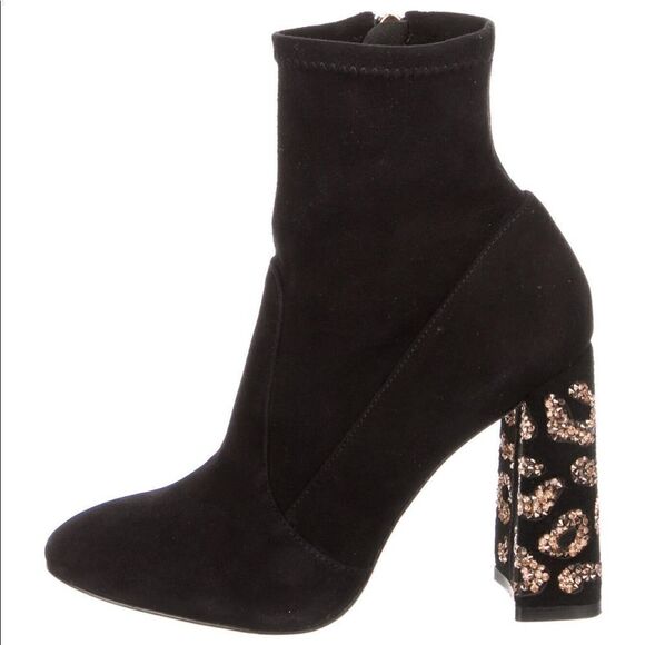 Sophia Webster Felicity Leopard Ankle Sock Boots - Picture 3 of 11